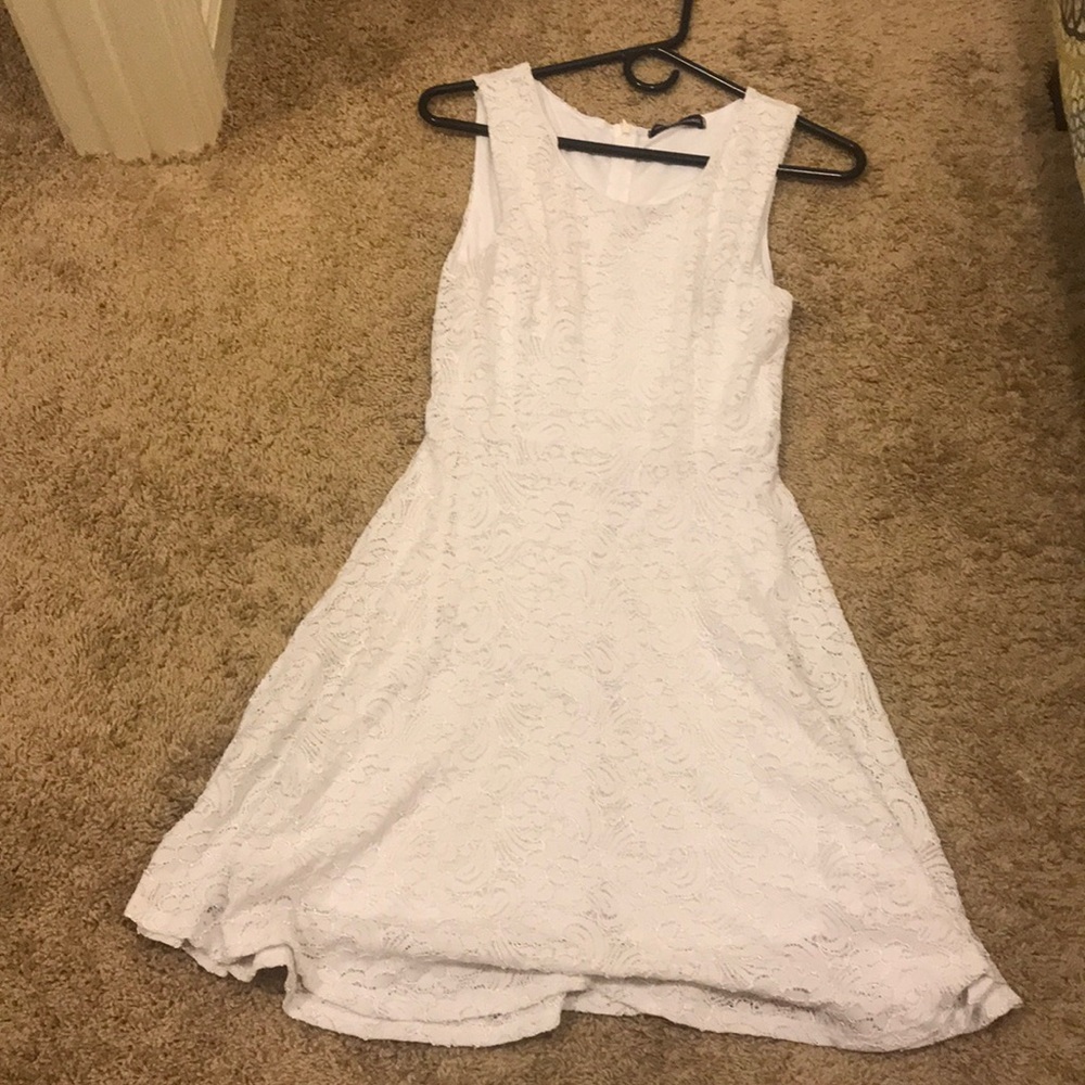 White floral dress